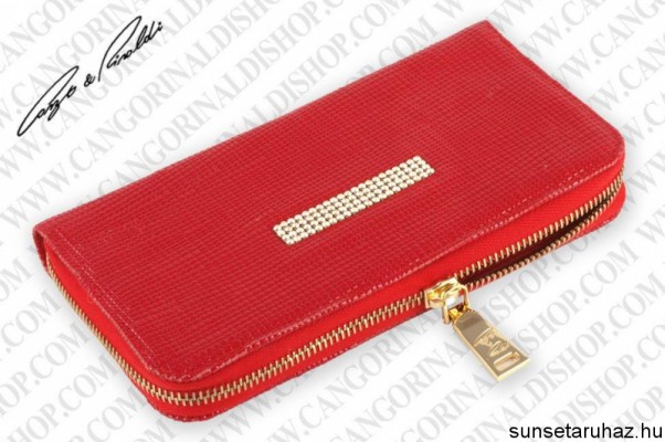 6007 Cango&Rinaldi bőr pénztárca Swarovski Kristállyal (PPRAR) 