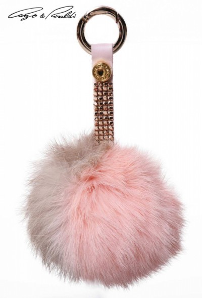0034 Cango&Rinaldi szőrme kulcstartó/táskadísz (RZSFNRG)