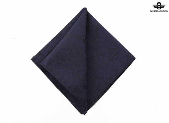 SaxooLondon férfi Díszzsebkendő (Hanky Paisley) 6094