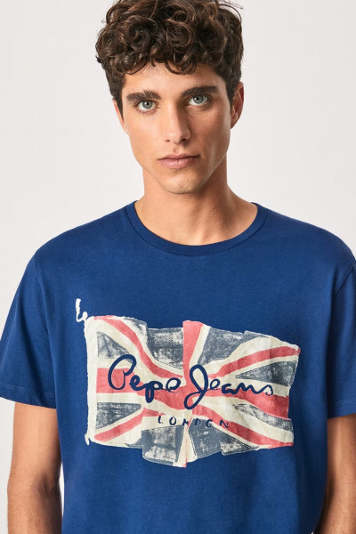 Pepe Jeans férfi póló (Flag Logo N) 00089