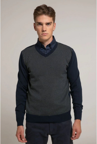 SaxooLondon férfi pulóver (Tillo) 242055