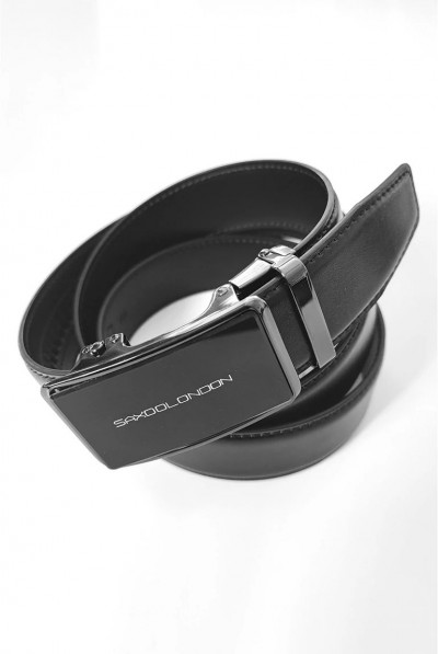 SaxooLondon férfi öv (Musta) 251031