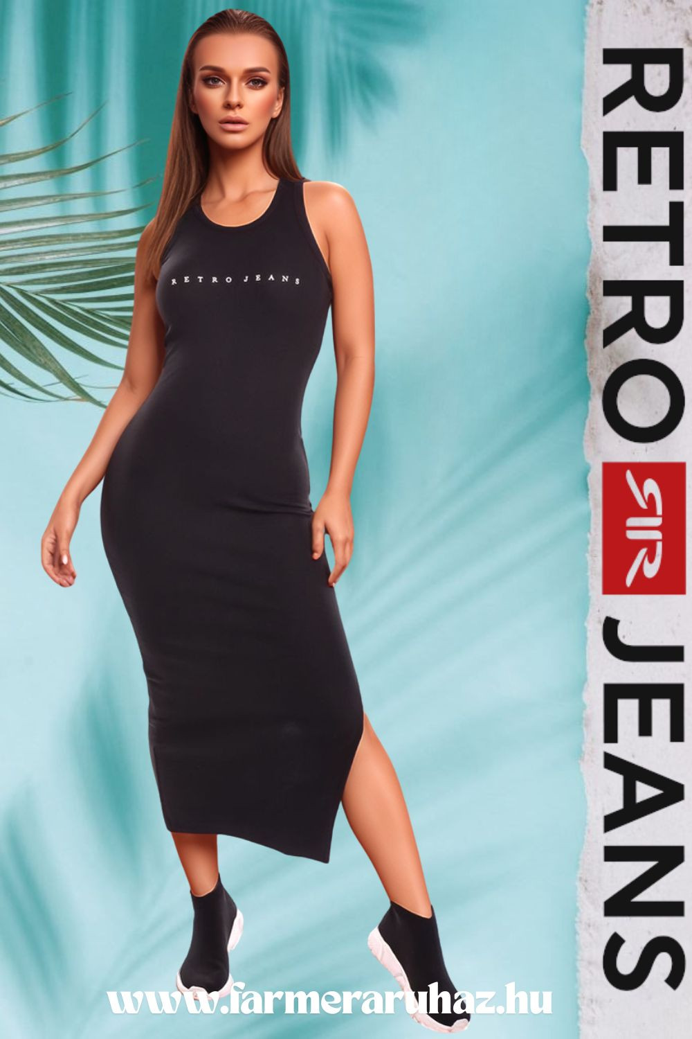 RetroJeans női ruha (Gwen Tank Midi Dress) 251141 | RetroJeans női ...