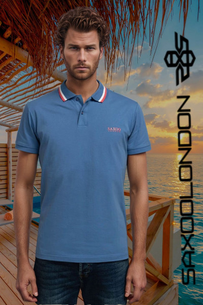 SaxooLondon férfi póló (Bramber) 251057