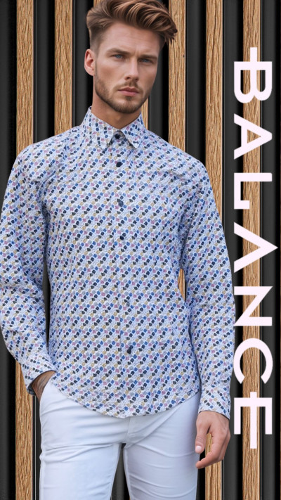 Balance férfi ing (Flows d. print - slim fit) 251071