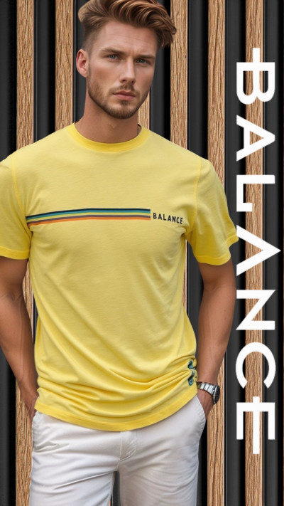 Balance férfi póló (Rainbow - Regular Fit) 251062