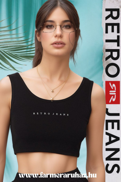 RetroJeans női crop top (Gwen Crop Tank Top) 251214