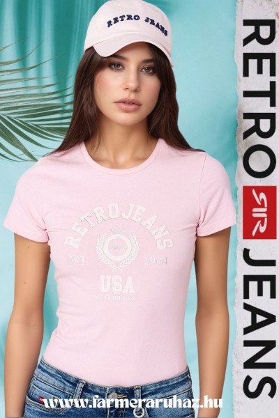 RetroJeans női póló (Colette T-shirt Rose) 251112
