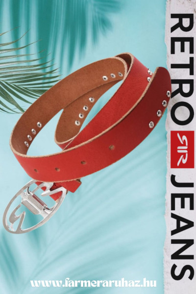 Retro Jeans női bőr öv (6004) Vásárlás előtt mérjen - kisebb méretezés!