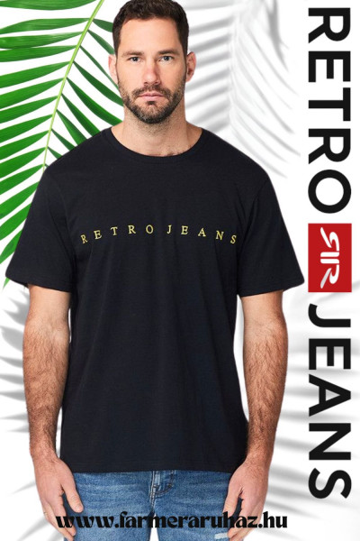 RetroJeans férfi póló (Mats T-shirt black) 251158