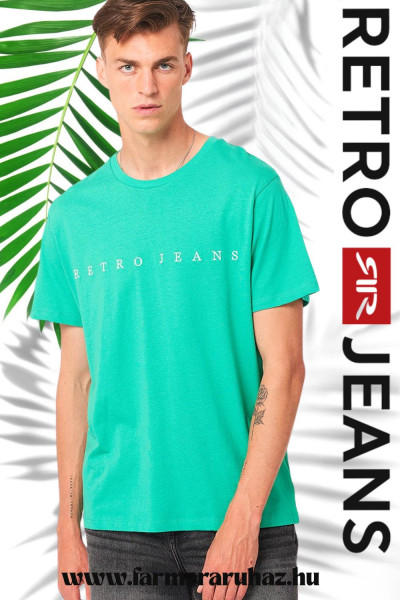 RetroJeans férfi póló (Mats T-shirt Green) 251161