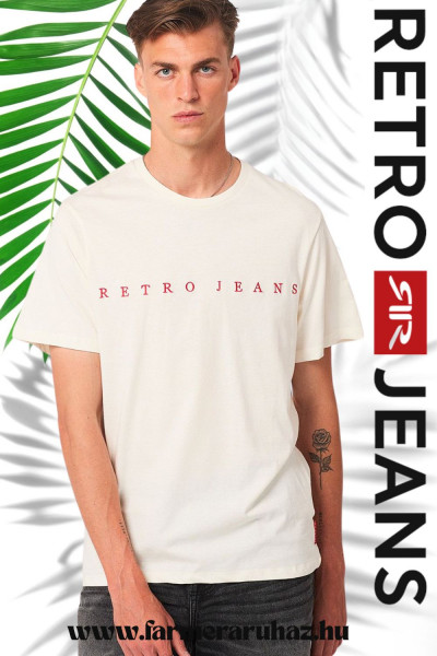 RetroJeans férfi póló (Mats T-shirt offwhite) 251159