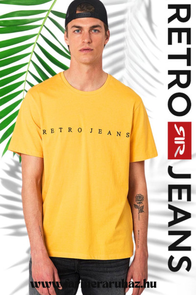 RetroJeans férfi póló (Mats T-shirt Yellow) 251160