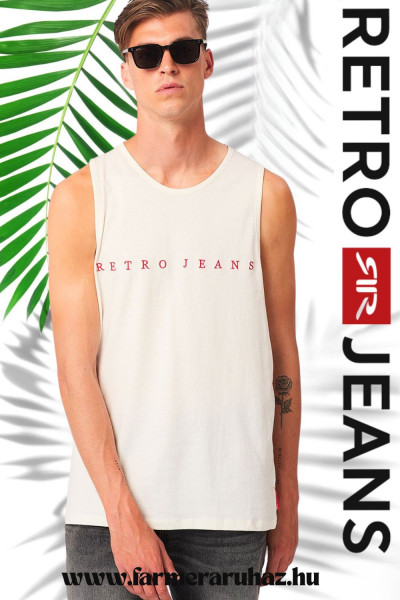 RetroJeans férfi trikó (Mats Tank Top Offwhite) 251169