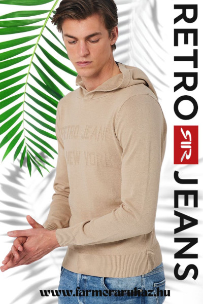 RetroJeans férfi pulóver (Milo Hooded Sweater) 251044