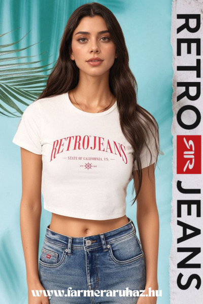 RetroJeans női póló (Marica Crop) 251100