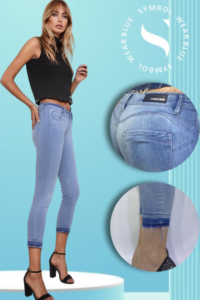 SymbolJeans női farmernadrág (Iris cropped) 251025