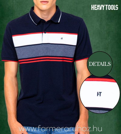Heavy Tools férfi póló (DrumW25 Navy) 252013