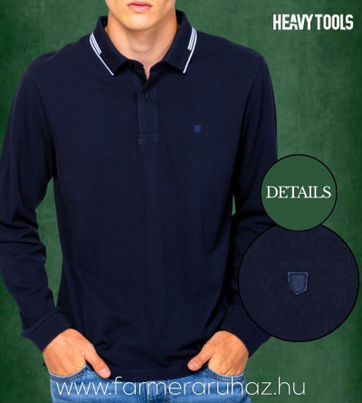 Heavy Tools férfi pulóver (Carter Navy) 252009