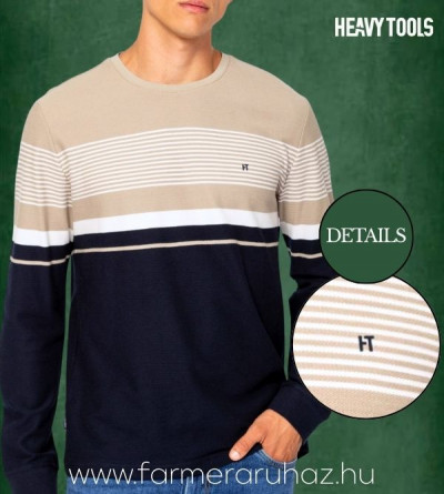 Heavy Tools férfi pulóver (Cave Seasame) 252001