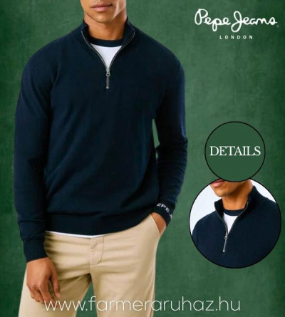 Pepe Jeans férfi kasmír pulóver (Andre Mock) 252079