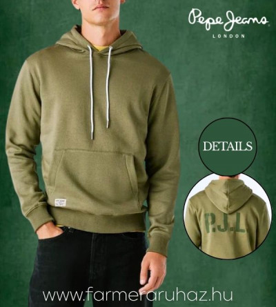 Pepe Jeans férfi pulóver (Thyssen Hoodie) 252091