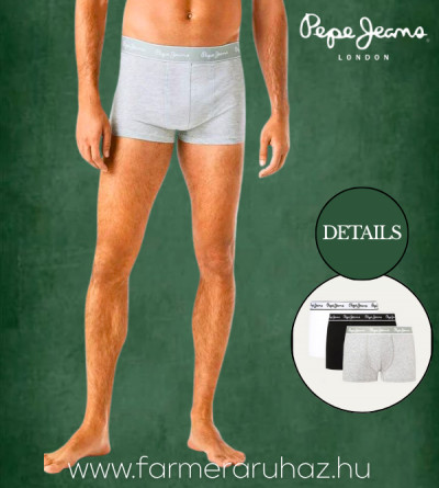Pepe Jeans férfi 3 db-os alsónadrág csomag (Pepe TK 3P) 3.700 Ft/db - 252120