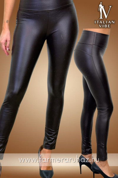 Italian Vibe női műbőr leggings 2530013