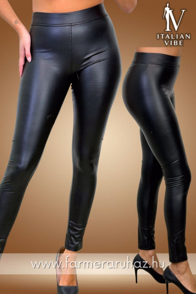 Italian Vibe női műbőr leggings 2530014