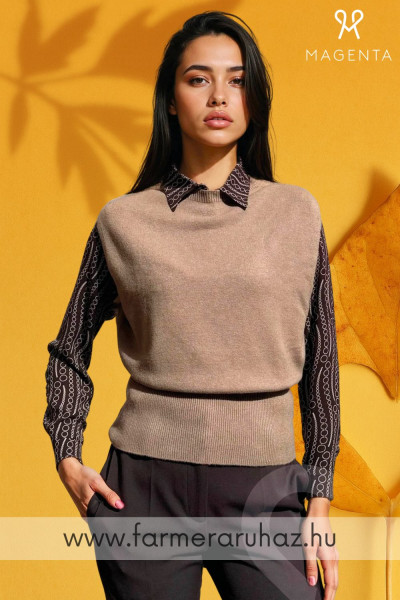 Magenta kötött mellény (MG253077)