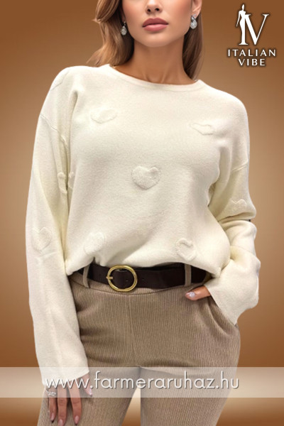 Italian Vibe női kötött mintás felső 2530196