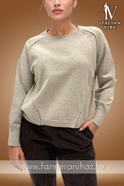 Italian Vibe női lánc betétes kötött felső 2530163