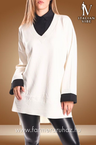 Italian Vibe női ing betétes kötött tunika 2530177