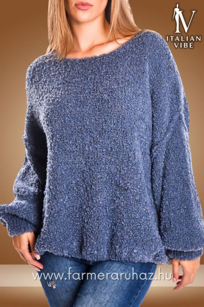 Italian Vibe női gyapjú tartalmú buklé felső 2530186