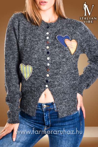 Italian Vibe női gyapjú tartalmú kötött kardigán 2530221