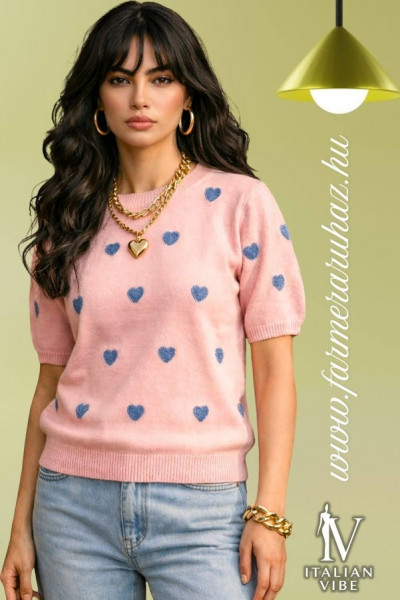Italian Vibe női rövid ujjú kötött felső 2610148