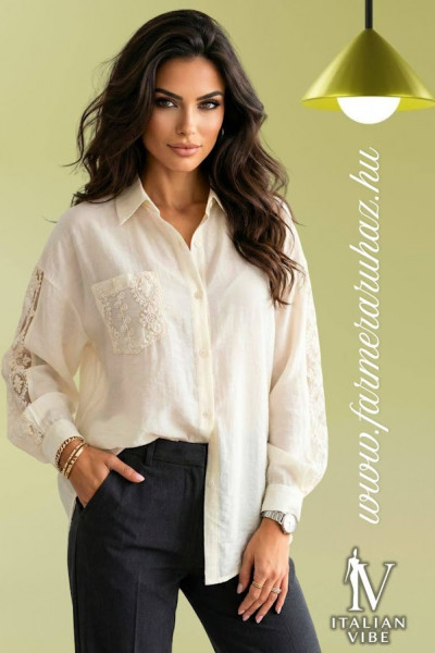 Italian Vibe női csipke betétes ing 2610194