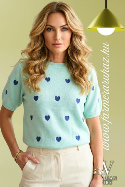 Italian Vibe női rövid ujjú kötött felső 2610146