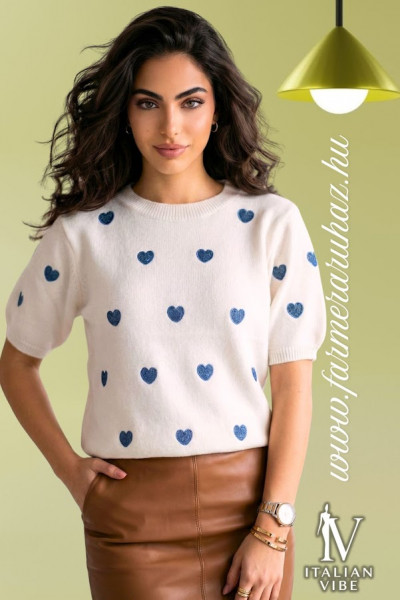 Italian Vibe női rövid ujjú kötött felső 2610145