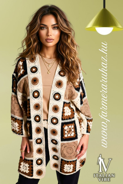Italian Vibe női horgolt kardigán 2610143