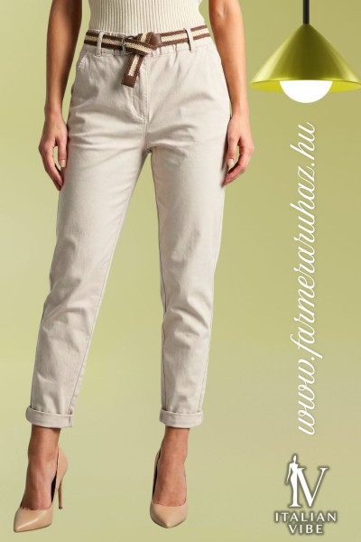 Italian Vibe női öves nadrág (2610101)