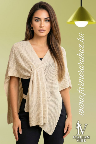Italian Vibe női horgolt poncsó 2610233