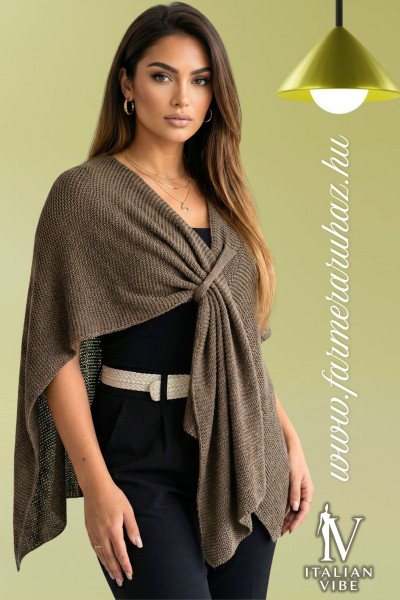Italian Vibe női horgolt poncsó 2610231