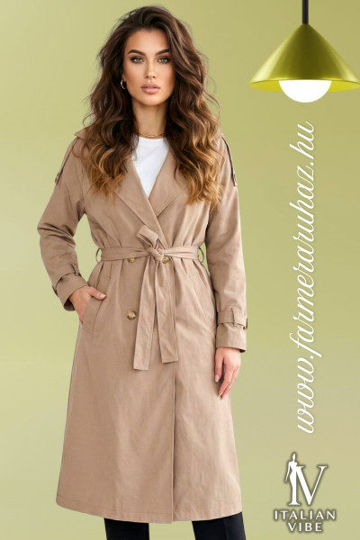 Italian Vibe női hosszú kabát 2610205