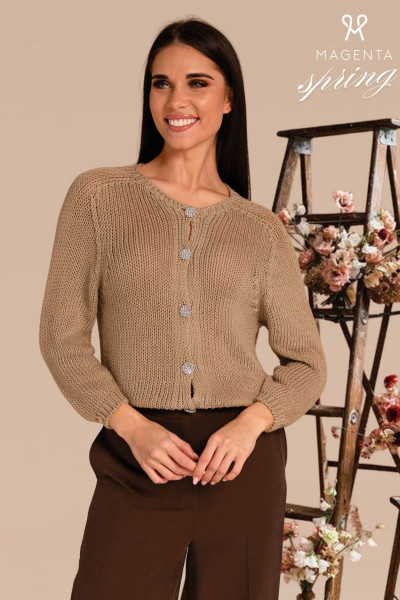 Magenta kötött kardigán (MG261082)