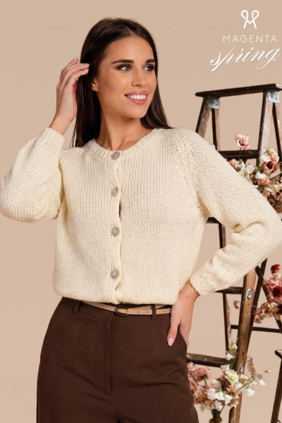 Magenta kötött kardigán (MG261083)