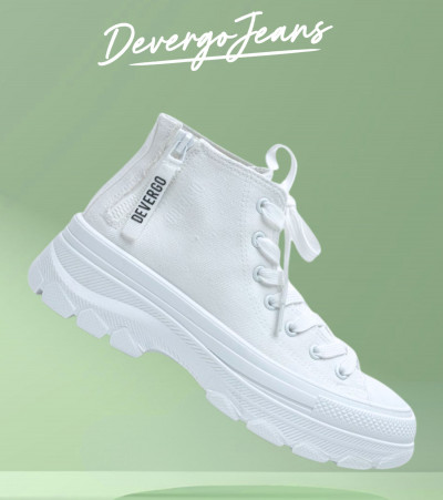 DevergoJeans női magasszárú platform tornacipő (Robin) 261220