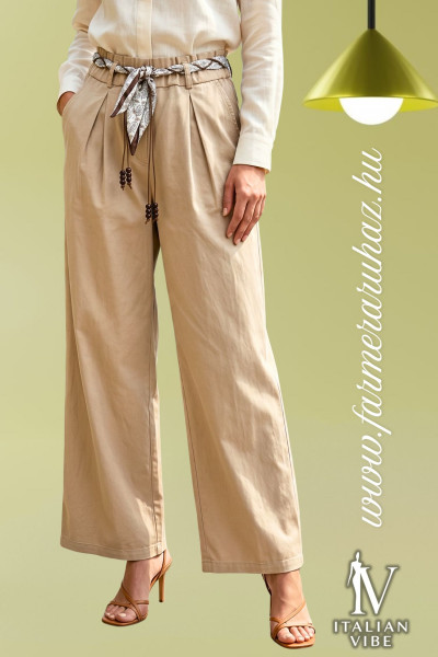 IVB26SS (78382) Italian Vibe női nadrág kendős övvel 2620004