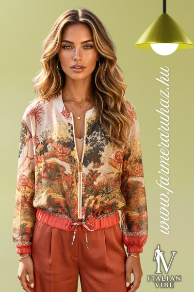 Italian Vibe női zippes felső (2620094)