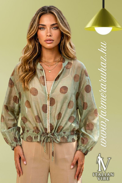 Italian Vibe női zippes felső (2620099)